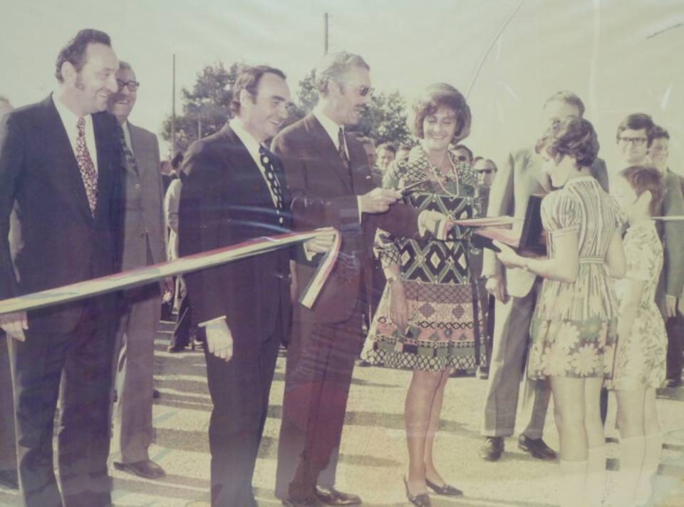 Patrice Gautier at the opening of the Chantonnay site in 1972