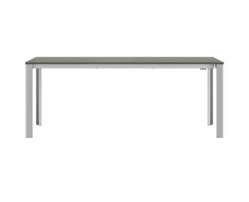 Extenso large table with aluminium legs