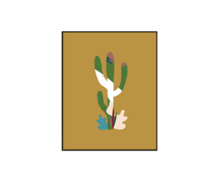 Printbox Cactus Silhouette